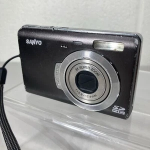 Sanyo VPC-T700 7MP 3x Zoom Digital Camera ~ Screen Damage, Battery, No Charger - Picture 1 of 12