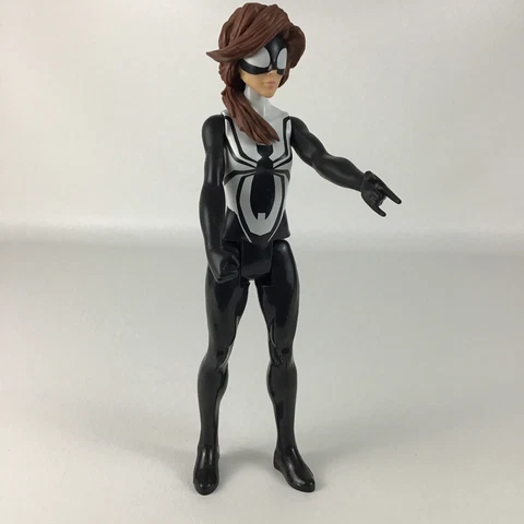 Marvel Titan Hero Series Web Warriors Spider-Girl 12" Poseable Figure Spider-Man Cover