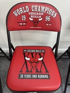 Chicago Bulls 1996 NBA Commemorative Folding Chair 72 Wins Championship Rare