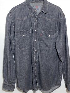 Levi's Black Denim Casual Button-Down 