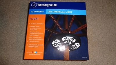 WESTINGHOUSE BRILLANTE 24 LED 50 LÚMENES AJUSTABLE DECORATIVO PARAGUAS LUZ VENTA AL POR MENOR Foto 1 de 2