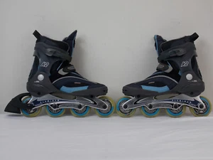K2 Cadence-W Women Size 10 Inline Skates Rollerblades Blue Black Gray Teal - Picture 1 of 12