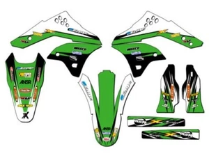 2006-2008 KX 250F Velocity Verde Senge Gráficos Kit Compatible Con Kawasaki - Picture 1 of 4