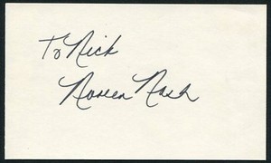 NOREEN NASH SIGNED 3X5 INDEX CARD THE DEVIL ON WHEELS PHANTOM FROM SPACE GIANT 