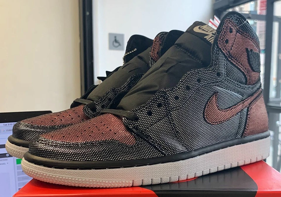 Nike Air Jordan Retro 1 High OG WMNS Fearless Metallic Rose Gold CU6690-006 W 6 - Image 1 of 1