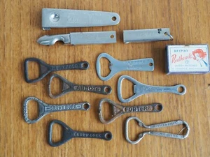 Vintage Beer Bottle Openers Abbots Crown Cork Fosters TARAX Victoria Bitter - Picture 1 of 6