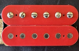 90’s Dimarzio DP155 Tone Zone Humbucker Guitar Pickup Red F Spaced - Picture 1 of 3