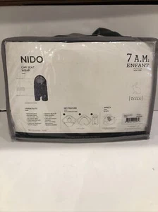7 A.M. Enfant car seat wrap NIDO size small 0-6M -16 lbs New stars - Picture 1 of 12