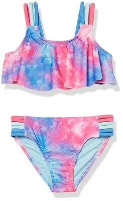 Under Armour Niña UA Tie-Dye Flutter Top Dos Conjunto de Bikini de 2 Piezas Talla 16 Nuevo con Etiquetas Foto 1 de 4