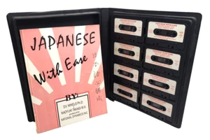 JAPANESE WITH EASE 8 CASSETTE TAPE Set Audio Book LEARN Speak Language Japan - Picture 1 of 4