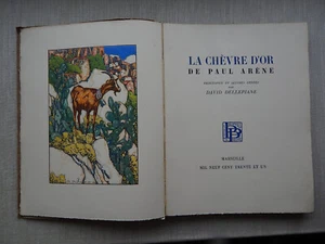 Paul Arene LA CHEVRE D'OR 1931 limtierte Auflage Exemplar No. 11 - Bild 1 von 13