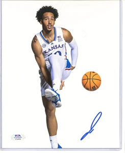 Jalen Wilson auto autograph 8x10 photo signed PSA sticker Kansas Jayhawks - Picture 1 of 2