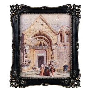 Vintage 8x10 Picture Frame Antique Gold Photo Frame for Tabletop & Wall Mounted - Picture 1 of 7