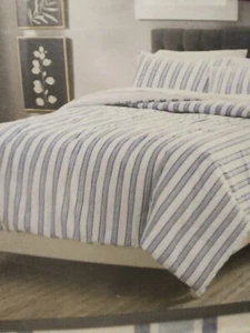 Threshold Cotton Full/Queen Yarn Dyed Stripe Comforter Set - Picture 1 of 7