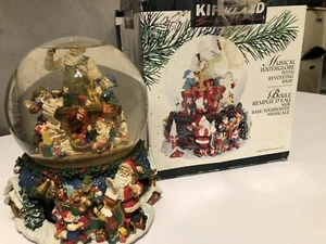 Musical ‘Santa Claus Is Coming to Town’ Large Snow Globe with Rotating Base 8in - Picture 1 of 15