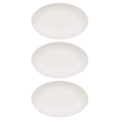3x Eco Basics Oval Soap Dish Holder Bath Organiser Tray Storage Container White - image 1 of 2