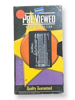 Disney Lady And The Tramp VHS Blockbuster Video Rental Case - Image 1 of 3