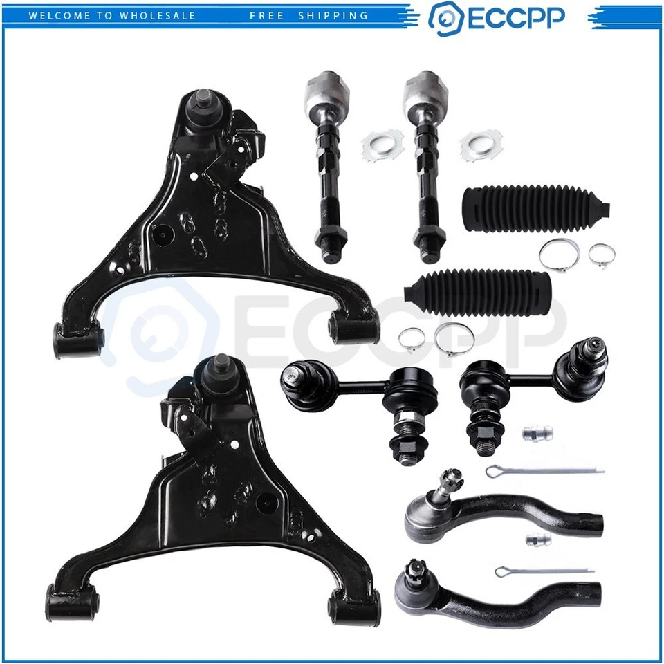 Brazo de control inferior delantero barra estabilizadora extremo barra estabilizadora fuelle para 05-15 Nissan Xterra Foto 1 de 4