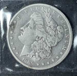 Dólar de plata Morgan 1889-O~ fino/en estado bastante bueno ~vam 2a~ gen "top 100" l. henry~bonita moneda~ - Imagen 1 de 3