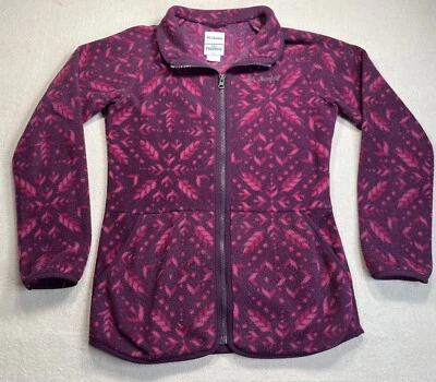Abrigo Chaqueta Polar Columbia Frozen II Elsa Disney Niñas L Púrpura Estampado Foto 1 de 4