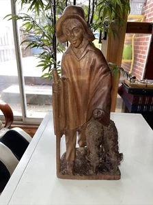 Vintage Wood Sculpture - Picture 1 of 7