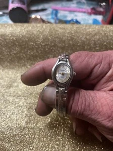 Diamond Accent Ladies Quartz Watch Precision by Gruen Silver & Gold Tone GP422L - Picture 1 of 10