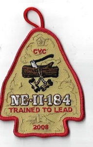 2008 NE-II-184 Trained to Lead Wood Badge RORG Bdr. [ND-1368] - Picture 1 of 1