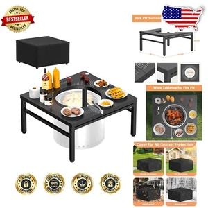 Belüftete quadratische Feuerstelle Surround Top - Ideal für Solo Stove Ranger & Bonfire - Bild 1 von 10