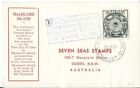AUSTRALIA, MACQUARIE IS., POSTCARD WITH FIRST DAY OF ISSUE ANTARCTIC STAMP, 1954