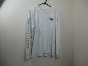 North Face Hemd Erwachsene Large weiß Logo Outdoor Wandern Camp Freizeit Herren - Bild 1 von 16
