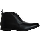 Clarks Bampton Up Lace-Up Black Smooth Leather Mens Boots 261449857