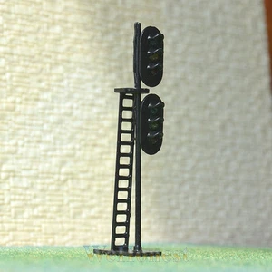 2 pcs HO/OO Scale LEDs Made dual heads Railway Signals 3 over 3 yellow flashing - Picture 1 of 1