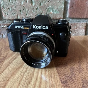 Konica FT-1 Motor 35mm Film Camera +Konica Hexanon AR 50mm f/1.4 Lens Untested - Picture 1 of 14