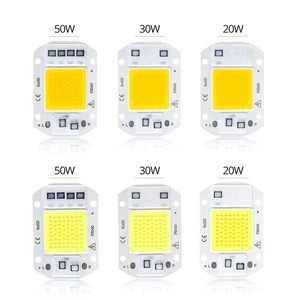 LED chip Lamp COB 20W 30W 50W Lens Reflector 110V 220V Smart IC DIY - Picture 1 of 10