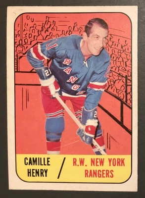 Camille Henry 1967-68 Topps #26 - New York Rangers - VG - Image 1 of 4