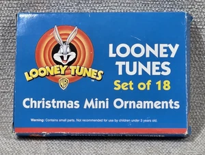 Looney Tunes Juego de 18 Mini Adornos de Navidad 1999 Taz Bugs Piolín Lucas Silva - Imagen 1 de 7