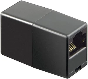 10x adapter ISDN ; TEL ADAP RJ45/8P8C 2xF JACK/JACK CZARNY - Zdjęcie 1 z 1
