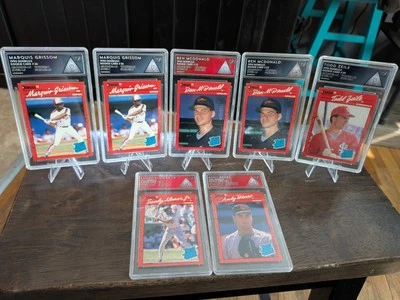 Лот бейсбольных карточек 1990 Donruss Rated Rookie - Precision Grade (PG) 🔥🔥🔥 - Изображение 1 из 4