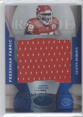 2008 Leaf Certified Materials Mirror Blue /50 Glenn Dorsey #205 Rookie RC - Image 1 of 2