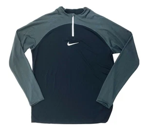 Nike Dri-FIT Academy Pro Drill 1/4 Zip Soccer Top Men's Large Black Gray DH9230 - Picture 1 of 3