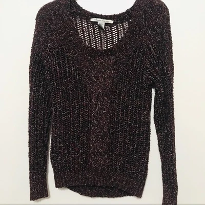 American Rag бордовый свитер с длинным рукавом вязаный свитер расслабиться подходит размер S - Изображение 1 из 4