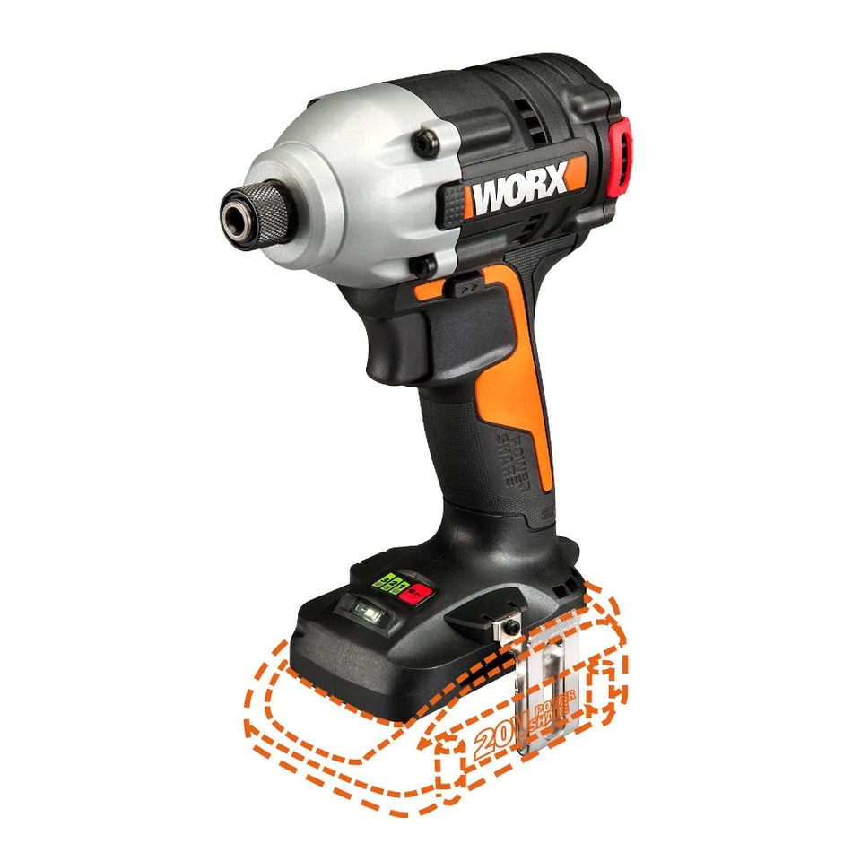 Destornillador de impacto de litio WX291L.9 Worx 20V Max - Solo herramienta Foto 1 de 4