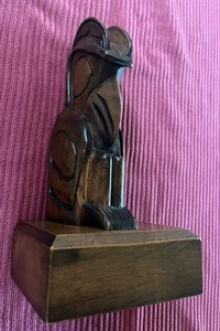 Hand Carved “Raven” By Joe Becker Musqueam Indian Reserve Vancouver B.C. - Picture 1 of 7