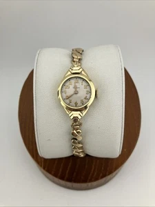 Reloj De Colección Waltham Art Deco Damas 19mm Chapado en Oro 10K Banda Elástica Cuerda - FUNCIONA - Imagen 1 de 23
