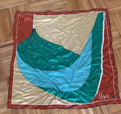 Bufanda de seda Vera 30" diseño abstracto cuadrado Foto 1 de 4