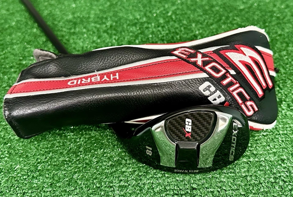 Tour Edge EXOTICS CBX 18° Hybrid/Utility Driving Iron, X-Flex HZRDUS, MRH + HC - Image 1 of 4