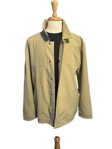 BYLT Basics District Jacket Mens XXL Tan Snap Up Coat Vented Athleisure Tech - Picture 1 of 9