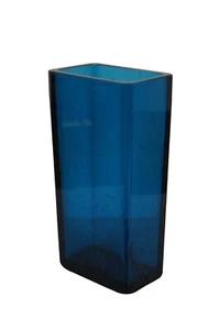 Mid Century Sven Palmqvist Orrefors Pa Expo 1965 Cobalt Blue Flower Vase 9" - Picture 1 of 11