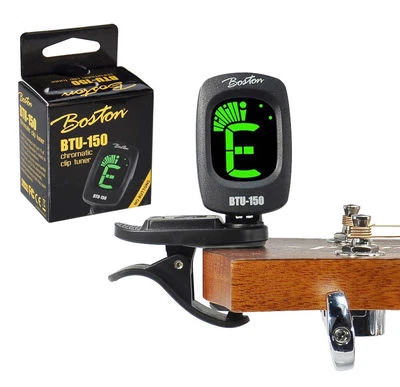 Stimmgerät / Tuner Boston für Gitarre, Ukulele, Bass, Banjo,Geige großes Display - Bild 1 von 4