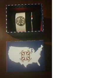 Rustic Cuff Silver Born on the Fourth Duo 2-Piece Bracelet Set - BRAND NEW! - Picture 1 of 5